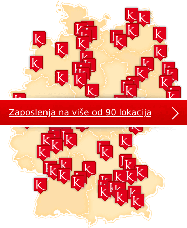 Karta Njemačke s ponudama poslova iz Kursane